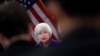 Conférence de presse de la présidente sortante de la Réserve fédérale américaine, Janet Yellen, à Washington, le 13 décembre 2017. (Reuters)
