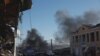 FILE PHOTO: Russian strike during 36-hour Orthodox Christmas ceasefire, in Bakhmut