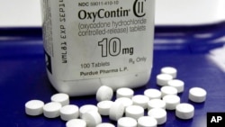 Pil Opioid atau obat pereda nyeri, 19 Februari 2013. (Foto: AP)