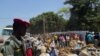 FILE - Refugees from Central Africa Republic wait for a food distribution at an UNHCR refugee camp in the eastern Cameroonian city of Garoua-Boulai, not far from the border with Central Africa Republic.