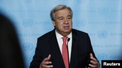 FILE - United Nations Secretary General Antonio Guterres