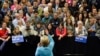 Democratic presidential candidate Hillary Clinton speaksduring a campaign stop, at Manchester Community College in Manchester, New Hampshire, Feb. 8, 2016.
