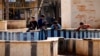 FILE - Children play in the town of Azaz, near the Syrian-Turkish border, March 2014. Syrian refugees in this border outpost were delighted to hear their home town of Azaz had been liberated from al-Qaida fighters who subjected them to a brutal regime.