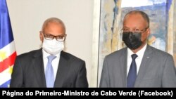 Presidente da República, José Maria Neves, e primeiro-ministro, Ulisses Correia e Silva, Palácio da Presidência, Cabo Verde (Foto de Arquivo)