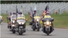 참전용사들의 모임인 애국엄호기수(Patriotic Guard Riders)가 참전용사의 시신 운구를 엄호하고 있다. (사진 제공=로이드 퍼슬리 앨라배마 애국엄호기수 단장)