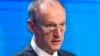 FILE - Russian Security Council Secretary Nikolai Patrushev speaks at a security conference in Moscow, Russia, April 27, 2016. Patrushev met Friday with Afghan National Security Adviser Haneef Atmar.